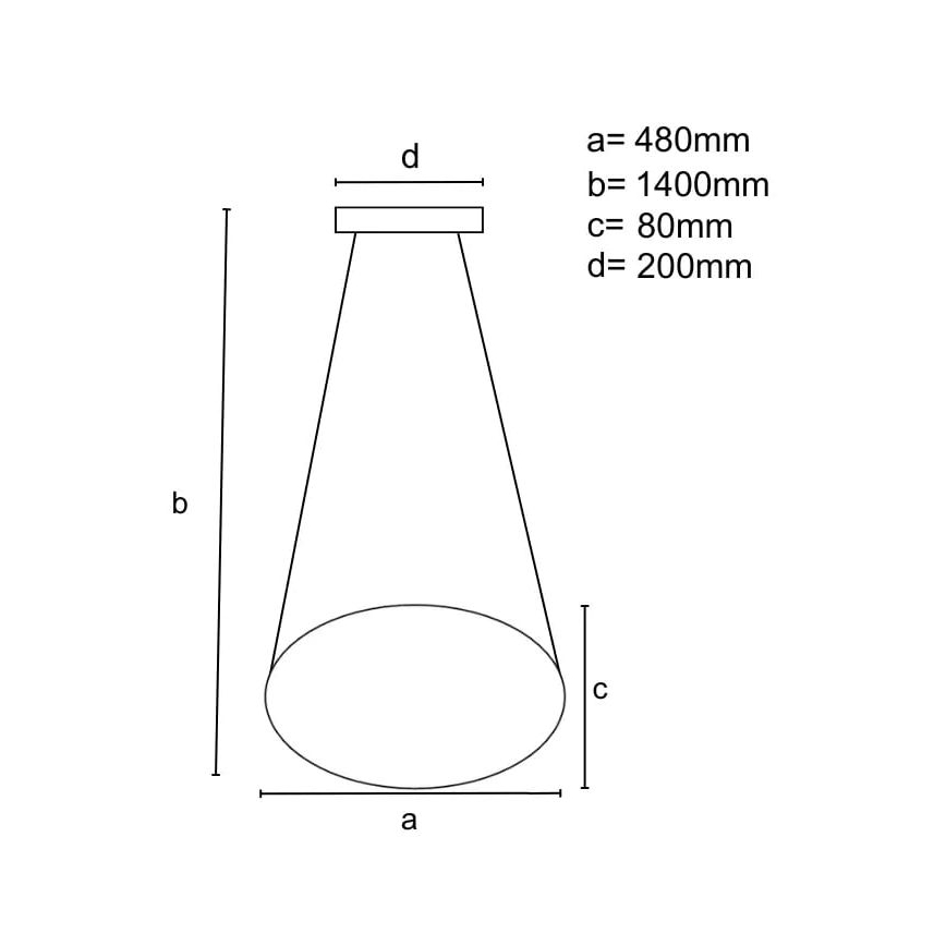 Himmennettävä LED-kattokruunu johdossa LED/65W/230V 3000-6500K kromi + kauko-ohjaus