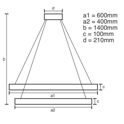 LED Himmennettävä kristallikruunu narussa LED/65W/230V 3000-6500K kiiltävä kromi + kauko-ohjaus