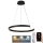 Himmennettävä LED-kattokruunu johdossa LED/70W/230V 3000-6500K halkaisija 60 cm + kauko-ohjaus