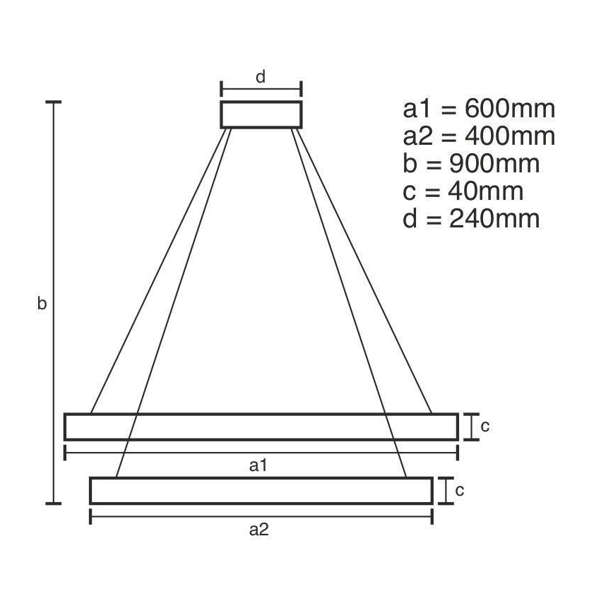 Himmennettävä LED-kattokruunu johdossa LED/70W/230V 3000-6500K + kauko-ohjaus