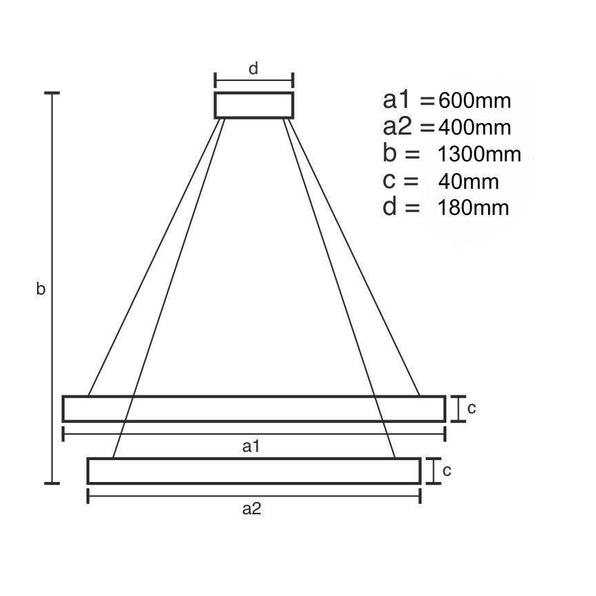 Himmennettävä LED-kattokruunu johdossa LED/70W/230V 3000-6500K + kauko-ohjaus