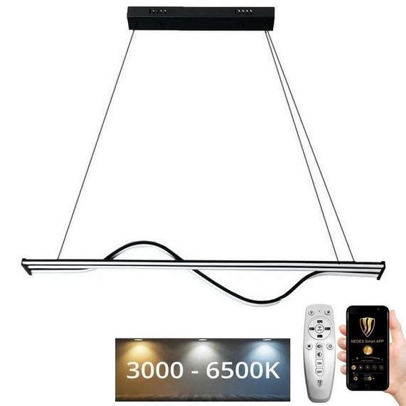Himmennettävä LED-kattokruunu johdossa LED/70W/230V 3000-6500K + kauko-ohjaus