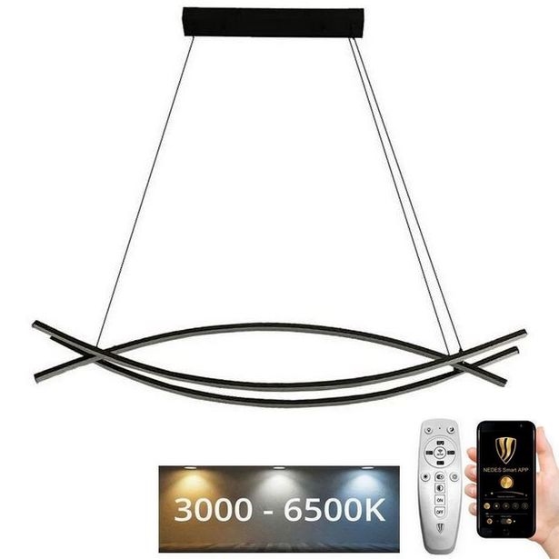 Himmennettävä LED-kattokruunu johdossa LED/70W/230V 3000-6500K + kauko-ohjaus