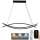 Himmennettävä LED-kattokruunu johdossa LED/70W/230V 3000-6500K + kauko-ohjaus