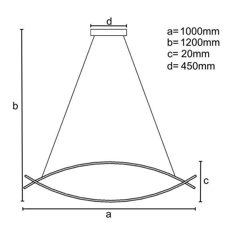Himmennettävä LED-kattokruunu johdossa LED/70W/230V 3000-6500K + kauko-ohjaus