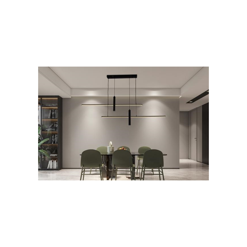 Himmennettävä LED-kattokruunu johdossa LED/70W/230V 3000-6500K + kauko-ohjaus