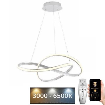 Himmennettävä LED-kattokruunu johdossa LED/70W/230V 3000-6500K valkoinen + kauko-ohjaus