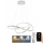 Himmennettävä LED-kattokruunu johdossa LED/70W/230V 3000-6500K valkoinen + kauko-ohjaus