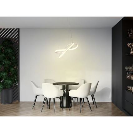 Himmennettävä LED-kattokruunu johdossa LED/70W/230V 3000-6500K valkoinen + kauko-ohjaus