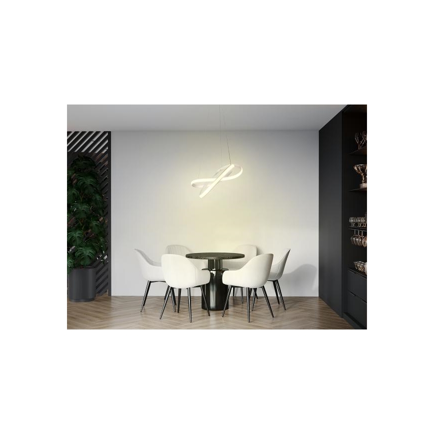 Himmennettävä LED-kattokruunu johdossa LED/70W/230V 3000-6500K valkoinen + kauko-ohjaus