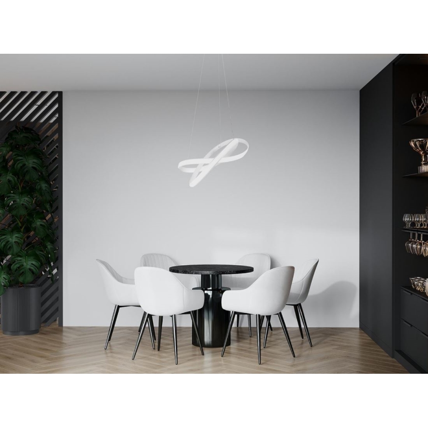 Himmennettävä LED-kattokruunu johdossa LED/70W/230V 3000-6500K valkoinen + kauko-ohjaus