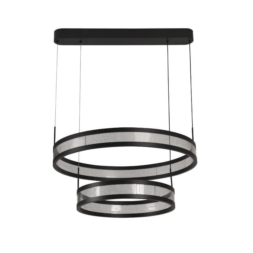 Himmennettävä LED-kattokruunu johdossa LED/70W/230V 3000-6500K halkaisija 60 cm musta + kauko-ohjaus