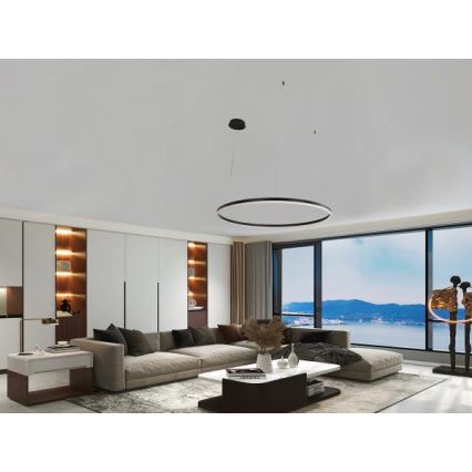 Himmennettävä LED-kattokruunu johdossa LED/72W/230V 3000-6500K + kauko-ohjaus