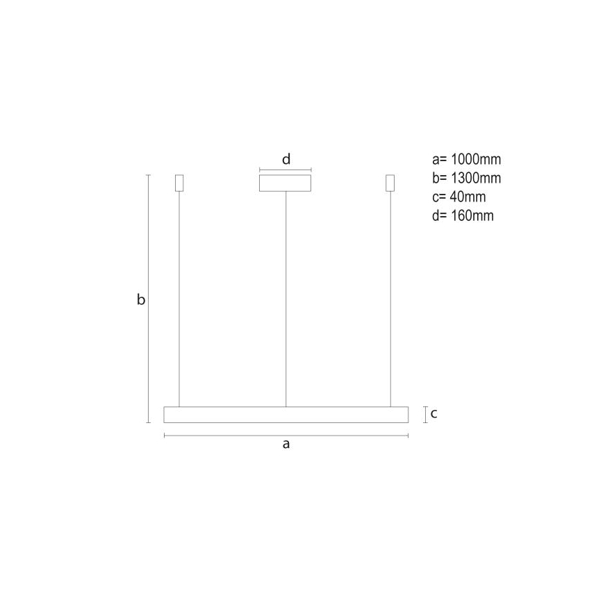 Himmennettävä LED-kattokruunu johdossa LED/72W/230V 3000-6500K + kauko-ohjaus