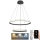 Himmennettävä LED-kattokruunu johdossa LED/75W/230V 3000-6500K halkaisija 60 cm + kauko-ohjaus
