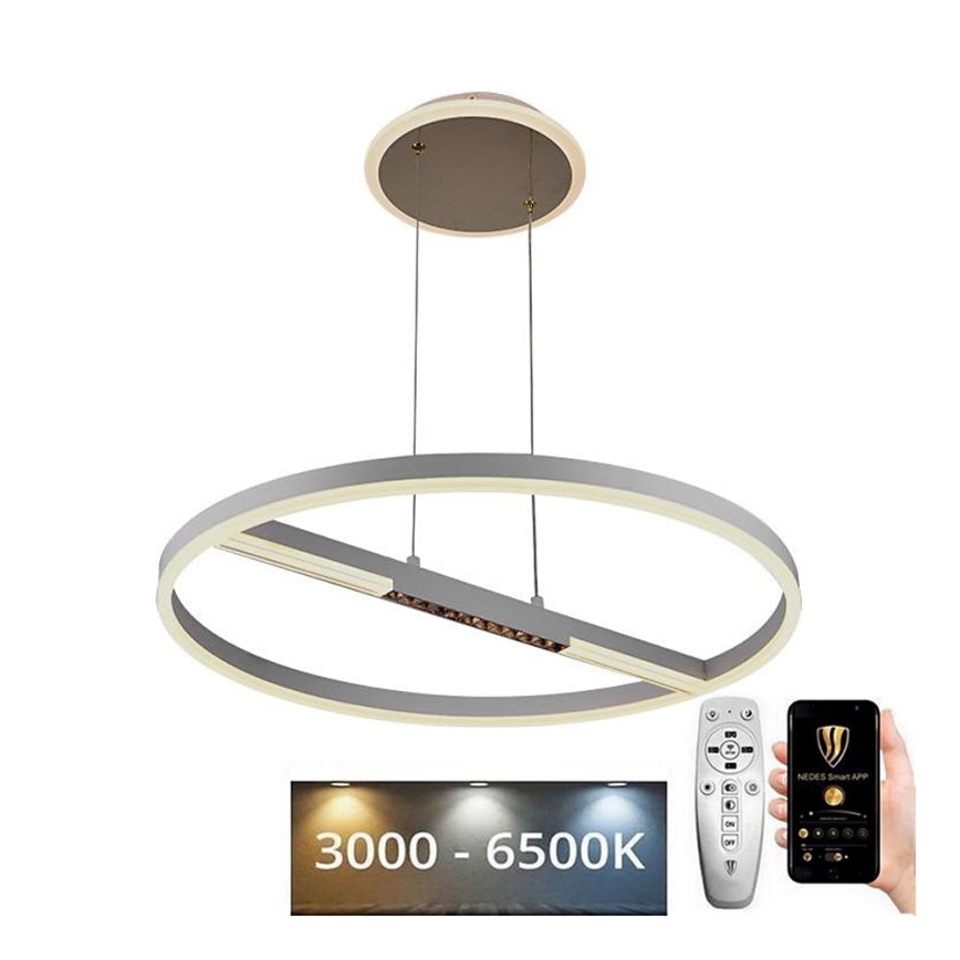 Himmennettävä LED-kattokruunu johdossa LED/75W/230V 3000-6500K halkaisija 60 cm + kauko-ohjaus