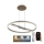 Himmennettävä LED-kattokruunu johdossa LED/75W/230V 3000-6500K halkaisija 60 cm + kauko-ohjaus