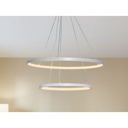 Himmennettävä LED-kattokruunu johdossa LED/75W/230V 3000-6500K halkaisija 60 cm + kauko-ohjaus