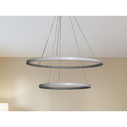 Himmennettävä LED-kattokruunu johdossa LED/75W/230V 3000-6500K halkaisija 60 cm + kauko-ohjaus