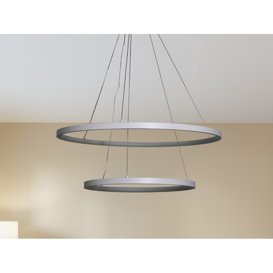 Himmennettävä LED-kattokruunu johdossa LED/75W/230V 3000-6500K halkaisija 60 cm + kauko-ohjaus