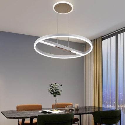 Himmennettävä LED-kattokruunu johdossa LED/75W/230V 3000-6500K halkaisija 60 cm + kauko-ohjaus