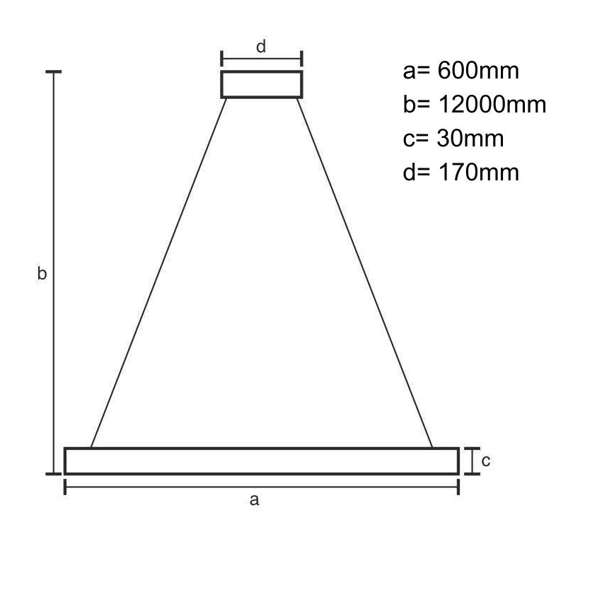 Himmennettävä LED-kattokruunu johdossa LED/75W/230V 3000-6500K halkaisija 60 cm + kauko-ohjaus