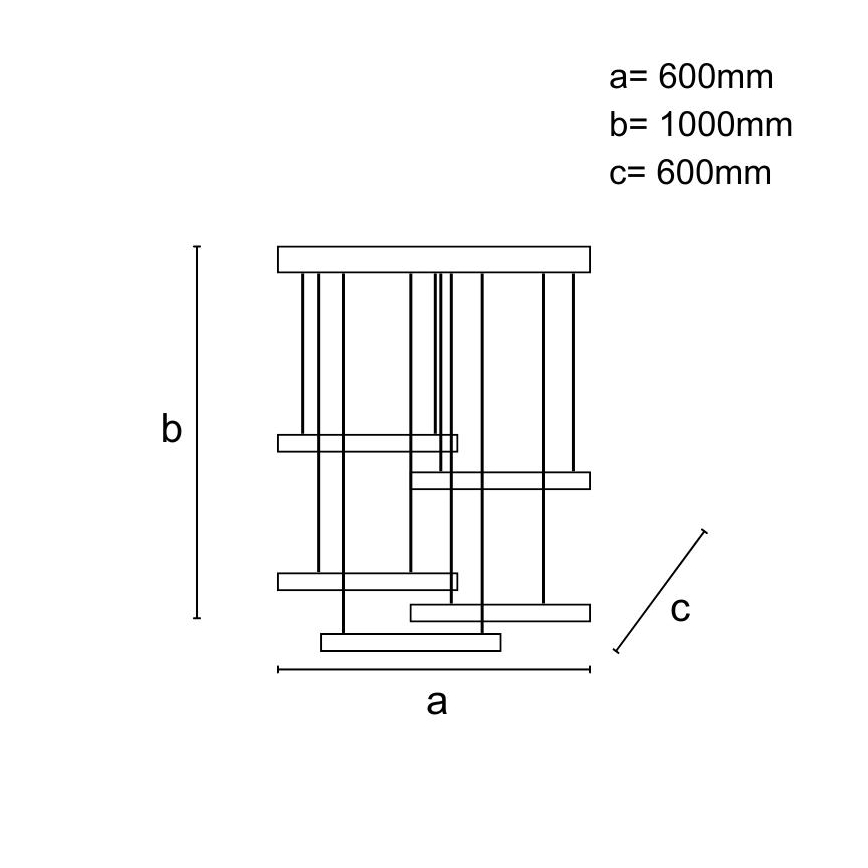 Himmennettävä LED-kattokruunu johdossa LED/75W/230V 3000-6500K + kauko-ohjaus
