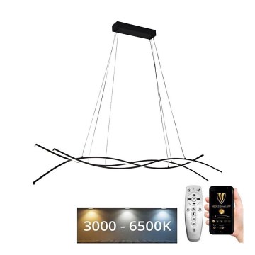 Himmennettävä LED-kattokruunu johdossa LED/80W/230V 3000-6500K + kauko-ohjaus