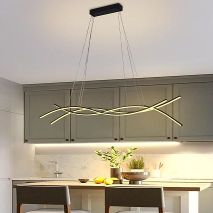 Himmennettävä LED-kattokruunu johdossa LED/80W/230V 3000-6500K + kauko-ohjaus