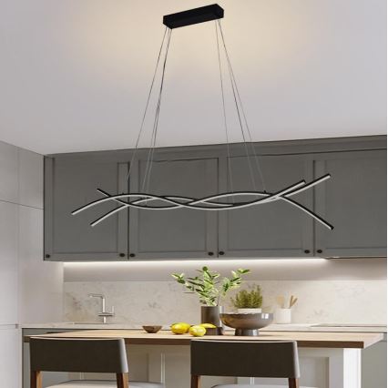 Himmennettävä LED-kattokruunu johdossa LED/80W/230V 3000-6500K + kauko-ohjaus