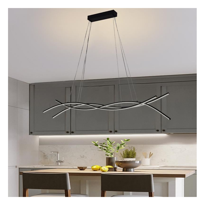 Himmennettävä LED-kattokruunu johdossa LED/80W/230V 3000-6500K + kauko-ohjaus