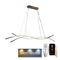 Himmennettävä LED-kattokruunu johdossa LED/80W/230V 3000-6500K + kauko-ohjaus