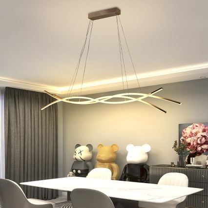 Himmennettävä LED-kattokruunu johdossa LED/80W/230V 3000-6500K + kauko-ohjaus