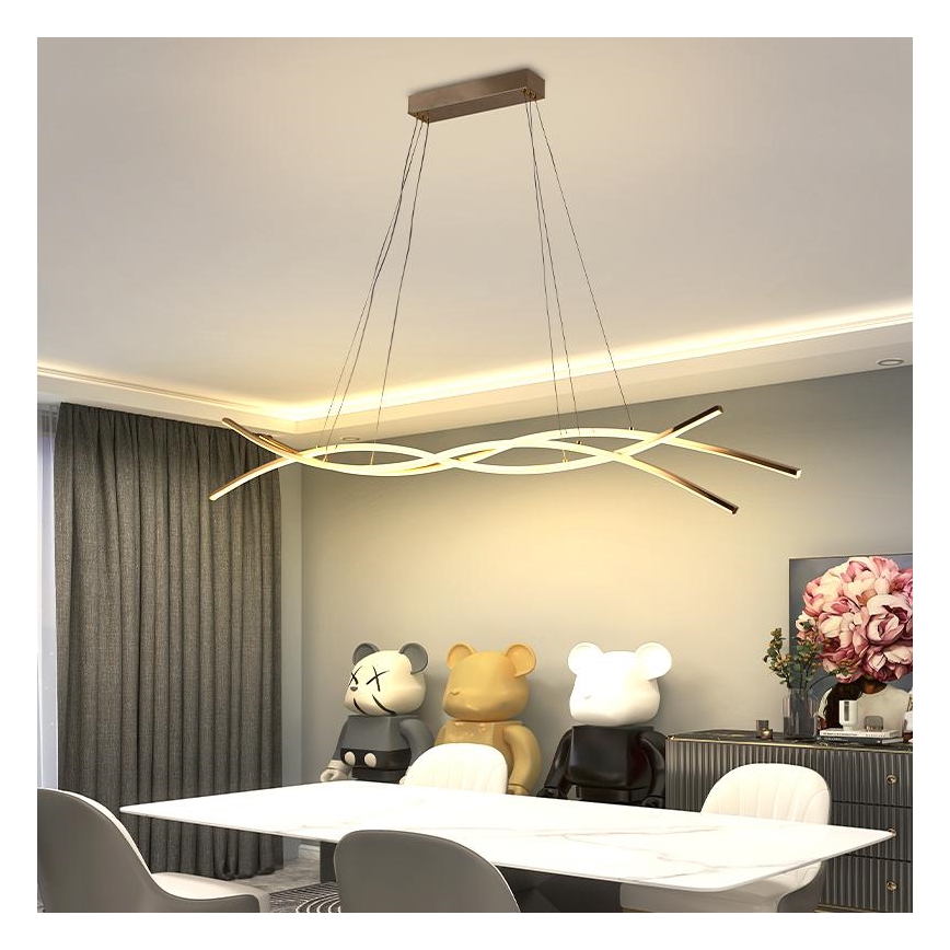 Himmennettävä LED-kattokruunu johdossa LED/80W/230V 3000-6500K + kauko-ohjaus