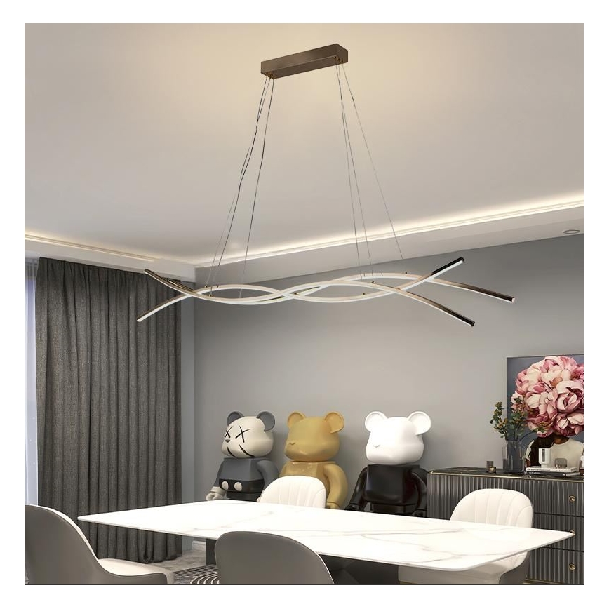 Himmennettävä LED-kattokruunu johdossa LED/80W/230V 3000-6500K + kauko-ohjaus