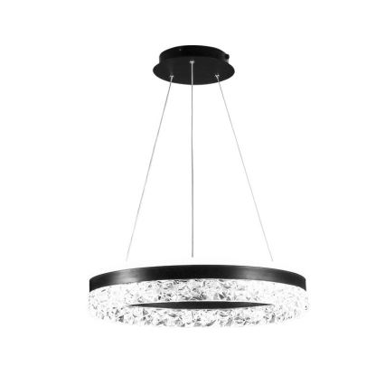 Himmennettävä LED-kattokruunu johdossa LED/80W/230V 3000-6500K musta + kauko-ohjaus