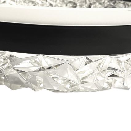 Himmennettävä LED-kattokruunu johdossa LED/80W/230V 3000-6500K musta + kauko-ohjaus