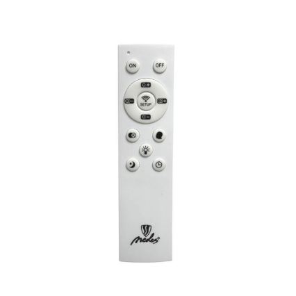 LED Himmennettävä kristalli kattokruunu johdossa LED/80W/230V 3000-6500K musta + kauko-ohjaus