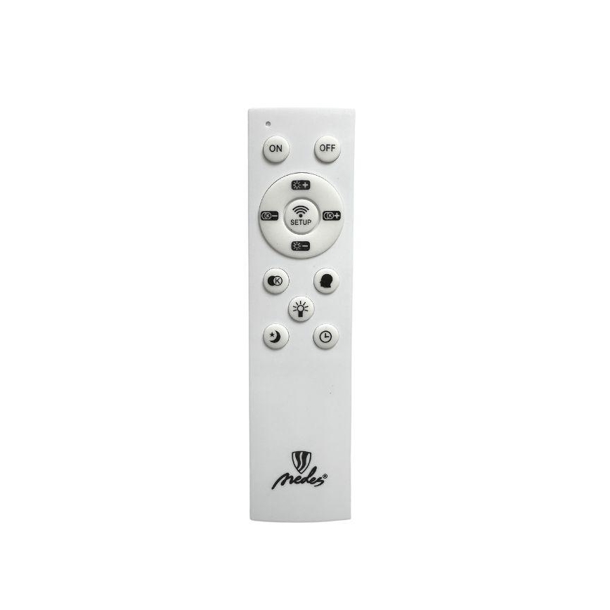 LED Himmennettävä kristalli kattokruunu johdossa LED/80W/230V 3000-6500K musta + kauko-ohjaus