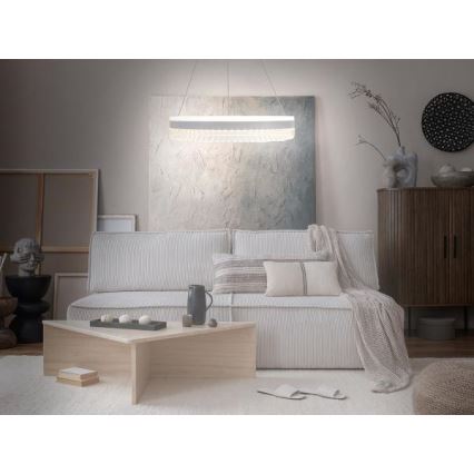 LED Himmennettävä kristalli kattokruunu johdossa LED/80W/230V 3000-6500K valkoinen + kauko-ohjaus