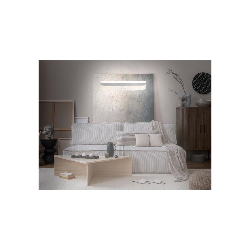 LED Himmennettävä kristalli kattokruunu johdossa LED/80W/230V 3000-6500K valkoinen + kauko-ohjaus