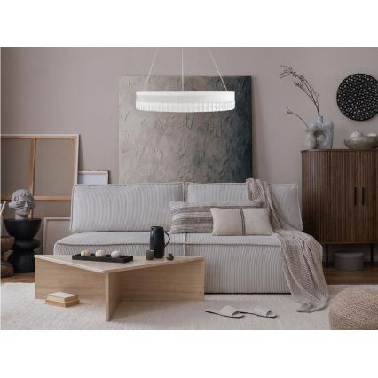 LED Himmennettävä kristalli kattokruunu johdossa LED/80W/230V 3000-6500K valkoinen + kauko-ohjaus