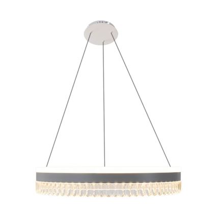 LED Himmennettävä kristalli kattokruunu johdossa LED/80W/230V 3000-6500K valkoinen + kauko-ohjaus