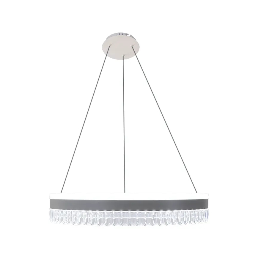 LED Himmennettävä kristalli kattokruunu johdossa LED/80W/230V 3000-6500K valkoinen + kauko-ohjaus