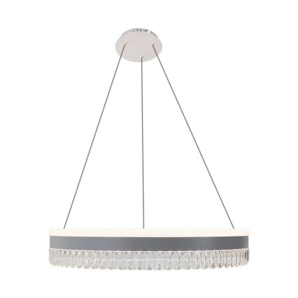 LED Himmennettävä kristalli kattokruunu johdossa LED/80W/230V 3000-6500K valkoinen + kauko-ohjaus