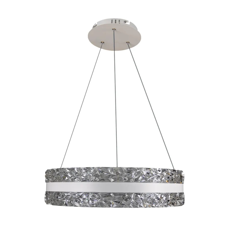 LED Himmennettävä kristalli kattokruunu johdossa LED/80W/230V 3000-6500K valkoinen + kauko-ohjaus