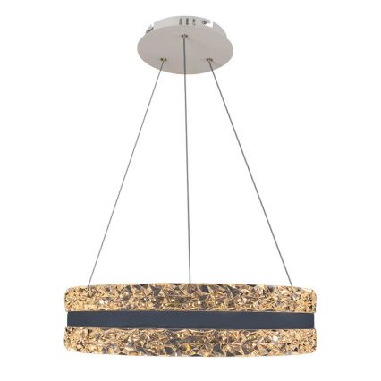 LED Himmennettävä kristalli kattokruunu johdossa LED/80W/230V 3000-6500K valkoinen + kauko-ohjaus