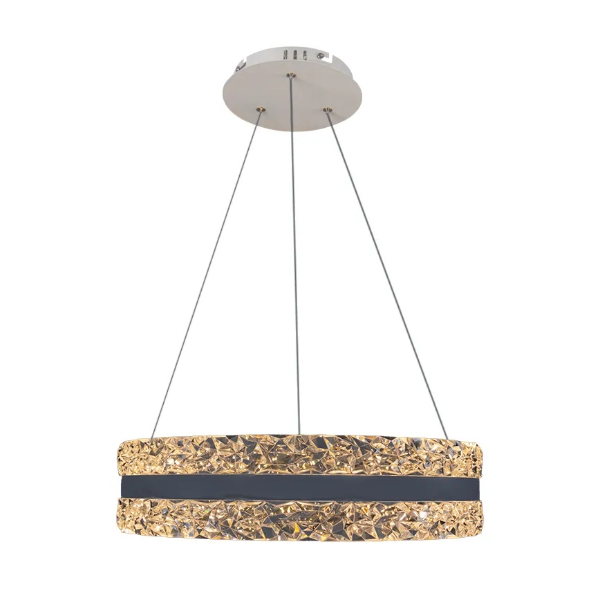 LED Himmennettävä kristalli kattokruunu johdossa LED/80W/230V 3000-6500K valkoinen + kauko-ohjaus