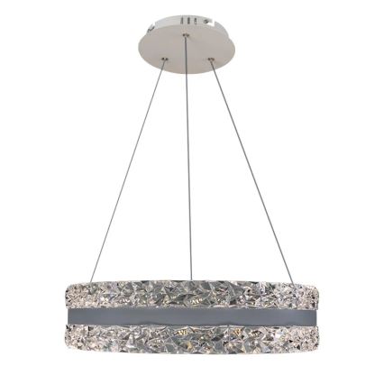 LED Himmennettävä kristalli kattokruunu johdossa LED/80W/230V 3000-6500K valkoinen + kauko-ohjaus