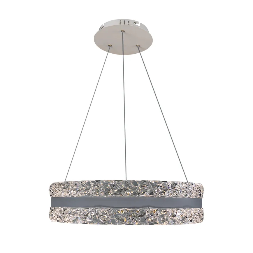 LED Himmennettävä kristalli kattokruunu johdossa LED/80W/230V 3000-6500K valkoinen + kauko-ohjaus